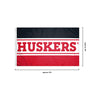 Nebraska Cornhuskers NCAA Horizontal Flag