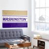 Washington Huskies NCAA Horizontal Flag