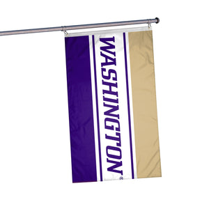 Washington Huskies NCAA Horizontal Flag