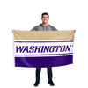 Washington Huskies NCAA Horizontal Flag