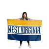 West Virginia Mountaineers NCAA Horizontal Flag