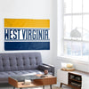 West Virginia Mountaineers NCAA Horizontal Flag