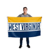 West Virginia Mountaineers NCAA Horizontal Flag