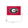 Georgia Bulldogs NCAA 2 Pack Solid Car Flag