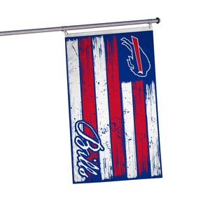 Buffalo Bills NFL Brushstroke Americana Horizontal Flag