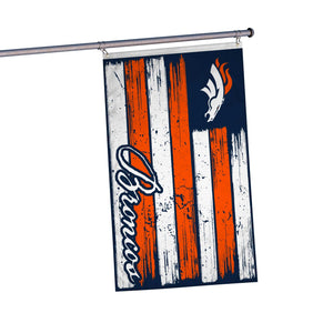 Denver Broncos NFL Brushstroke Americana Horizontal Flag