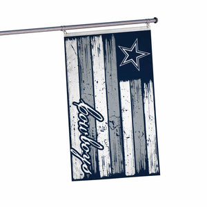Dallas Cowboys NFL Brushstroke Americana Horizontal Flag