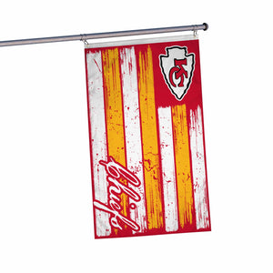 Kansas City Chiefs NFL Brushstroke Americana Horizontal Flag