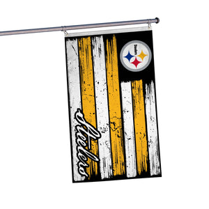 Pittsburgh Steelers NFL Brushstroke Americana Horizontal Flag