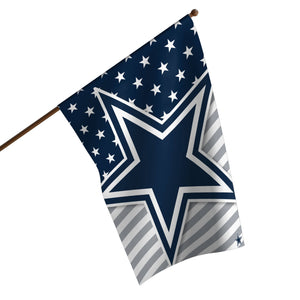 Dallas Cowboys NFL Big Logo Americana Vertical Flag