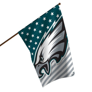 Philadelphia Eagles NFL Big Logo Americana Vertical Flag