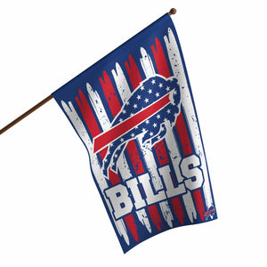 Buffalo Bills NFL Brushstroke Americana Vertical Flag
