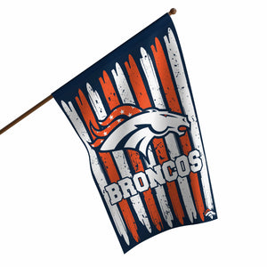 Denver Broncos NFL Brushstroke Americana Vertical Flag