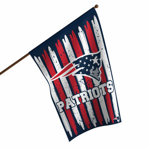 New England Patriots NFL Brushstroke Americana Vertical Flag