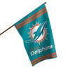 Miami Dolphins NFL Big Logo Vertical Flag