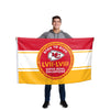 Kansas City Chiefs NFL Super Bowl LVIII Champions Horizontal Flag