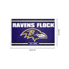 Baltimore Ravens NFL Horizontal Slogan Flag (PREORDER - SHIPS LATE FEBRUARY)