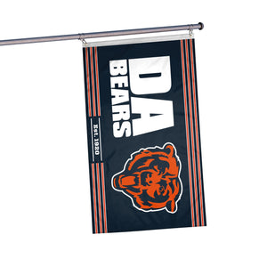 Chicago Bears NFL Horizontal Slogan Flag