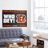 Cincinnati Bengals NFL Horizontal Slogan Flag (PREORDER - SHIPS LATE FEBRUARY)