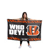 Cincinnati Bengals NFL Horizontal Slogan Flag (PREORDER - SHIPS LATE FEBRUARY)