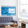 Detroit Lions NFL Horizontal Slogan Flag (PREORDER - SHIPS LATE FEBRUARY)