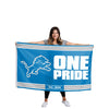 Detroit Lions NFL Horizontal Slogan Flag (PREORDER - SHIPS LATE FEBRUARY)