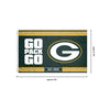 Green Bay Packers NFL Horizontal Slogan Flag (PREORDER - SHIPS LATE FEBRUARY)