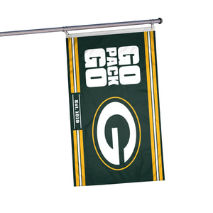 Green Bay Packers NFL Horizontal Slogan Flag
