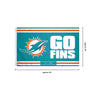 Miami Dolphins Horizontal Slogan Flag (PREORDER - SHIPS LATE FEBRUARY)