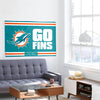 Miami Dolphins Horizontal Slogan Flag (PREORDER - SHIPS LATE FEBRUARY)