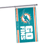 Miami Dolphins Horizontal Slogan Flag (PREORDER - SHIPS LATE FEBRUARY)