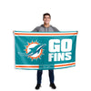 Miami Dolphins Horizontal Slogan Flag (PREORDER - SHIPS LATE FEBRUARY)