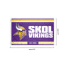 Minnesota Vikings NFL Horizontal Slogan Flag (PREORDER - SHIPS LATE FEBRUARY)