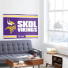 Minnesota Vikings NFL Horizontal Slogan Flag (PREORDER - SHIPS LATE FEBRUARY)