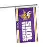 Minnesota Vikings NFL Horizontal Slogan Flag (PREORDER - SHIPS LATE FEBRUARY)