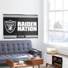 Las Vegas Raiders NFL Horizontal Slogan Flag (PREORDER - SHIPS LATE FEBRUARY)