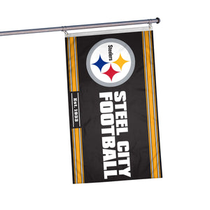 Pittsburgh Steelers NFL Horizontal Slogan Flag