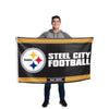 Pittsburgh Steelers NFL Horizontal Slogan Flag (PREORDER - SHIPS LATE FEBRUARY)