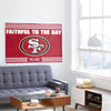 San Francisco 49ers NFL Horizontal Slogan Flag (PREORDER - SHIPS LATE FEBRUARY)