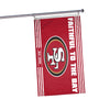 San Francisco 49ers NFL Horizontal Slogan Flag (PREORDER - SHIPS LATE FEBRUARY)