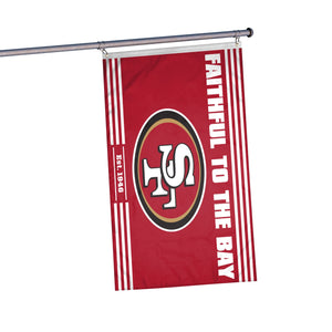 San Francisco 49ers NFL Horizontal Slogan Flag
