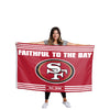 San Francisco 49ers NFL Horizontal Slogan Flag (PREORDER - SHIPS LATE FEBRUARY)