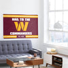 Washington Commanders NFL Horizontal Slogan Flag (PREORDER - SHIPS LATE FEBRUARY)