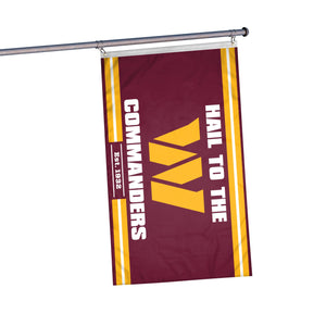 Washington Commanders NFL Horizontal Slogan Flag