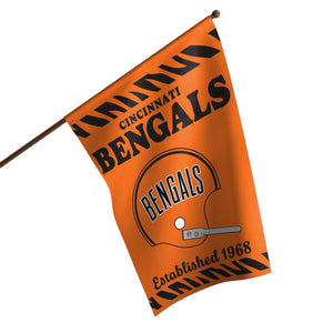 Cincinnati Bengals NFL Vertical Retro Flag