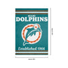 Miami Dolphins Vertical Retro Flag (PREORDER - SHIPS LATE FEBRUARY)