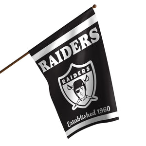 Las Vegas Raiders NFL Vertical Retro Flag