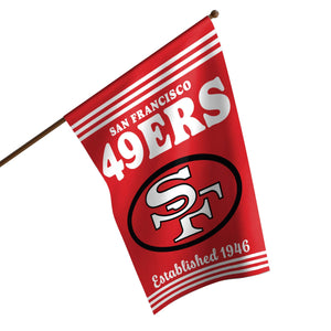 San Francisco 49ers NFL Vertical Retro Flag