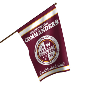 Washington Commanders NFL Vertical Retro Flag