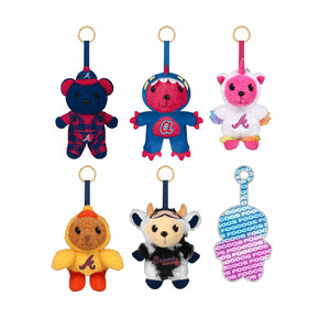 Atlanta Braves MLB FOOCOOS Plush Bag Charm Keychain Blind Box Series 1 (PREORDER - SHIPS LATE JUNE)